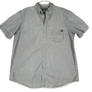 Solaris Outdoors Summer Travel Short Sleeve Cotton Button Down Shirt - Sz L